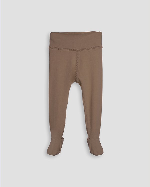 Calça comfort com pé Marrom