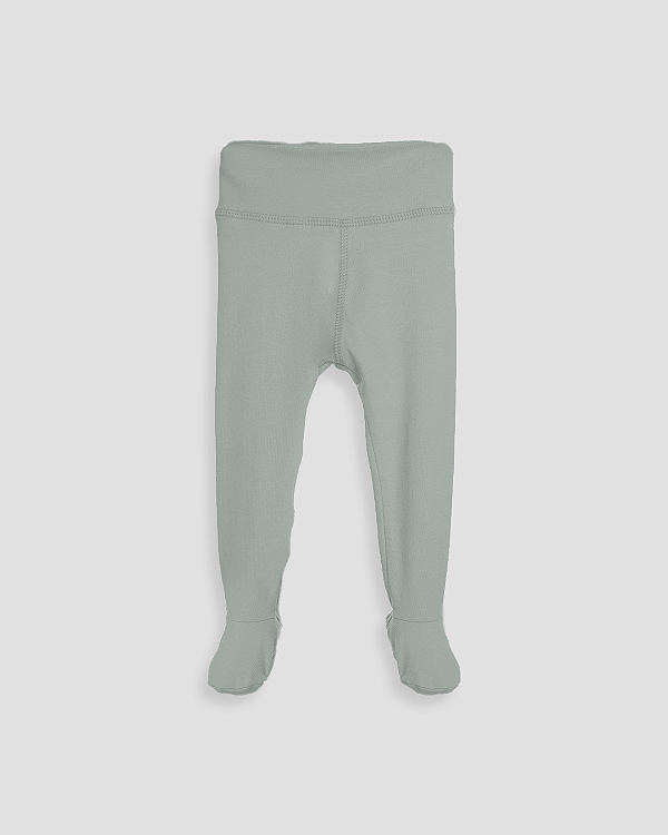 Calça comfort com pé Verde calmaria