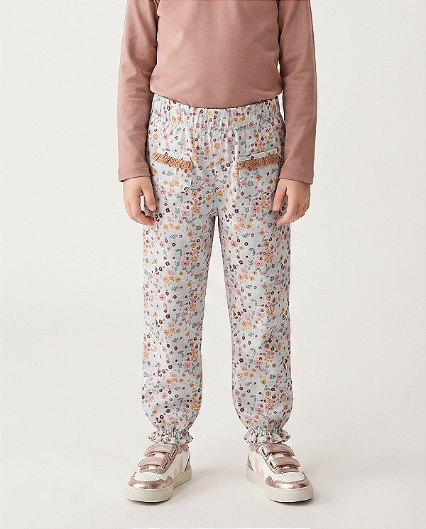 Calça lembranças Estampa botânica