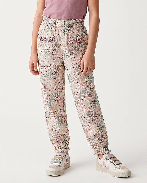 Calça lembranças Estampa amor-perfeito