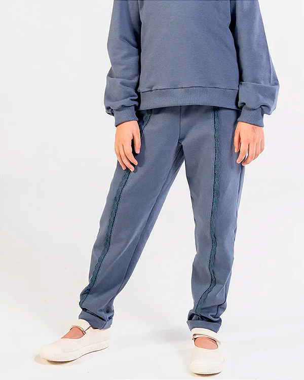Calça babados Azul jeans