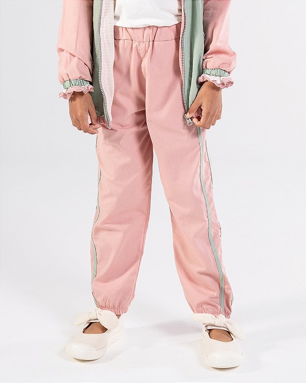 Calça corta vento Rosê