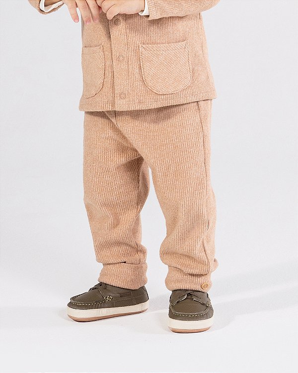 Calça baby Areia