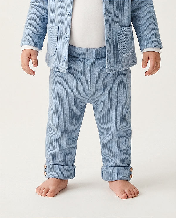 Calça baby Azul claro