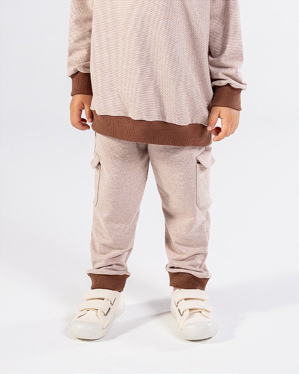 Calça ciranda Listrado marrom