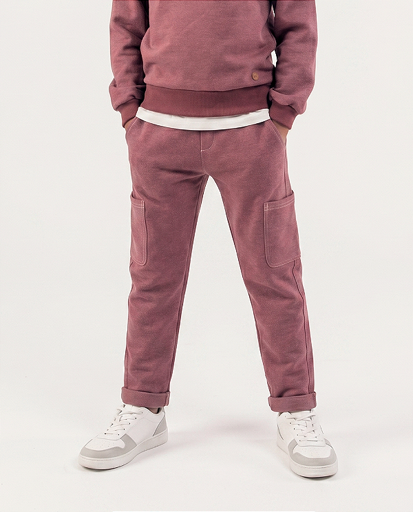Calça cargo Bordô
