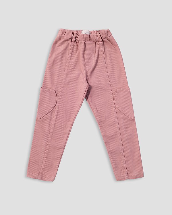 Calça cotelê Rosê