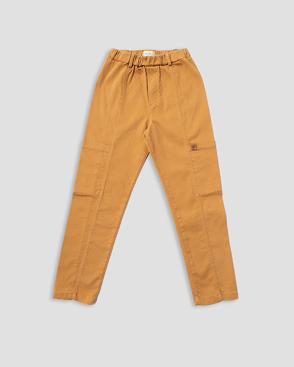 Calça cotelê Caramelo