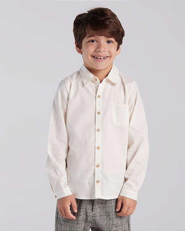Camisa madeira Off-white