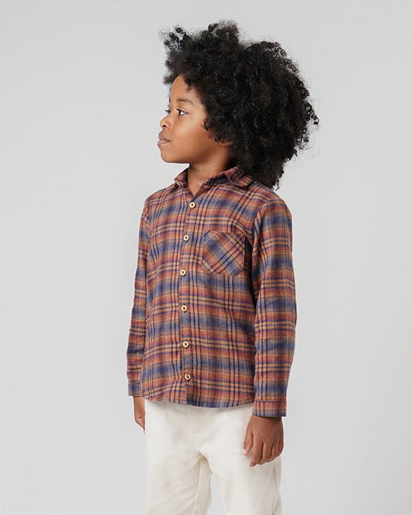 Camisa madeira Xadrez