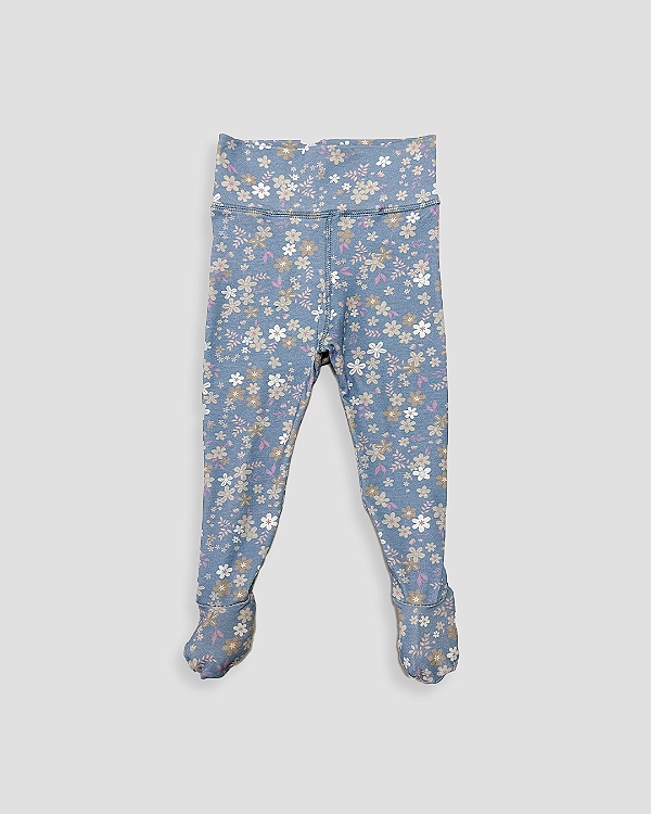Calça comfort com pé estampada Estampa serena