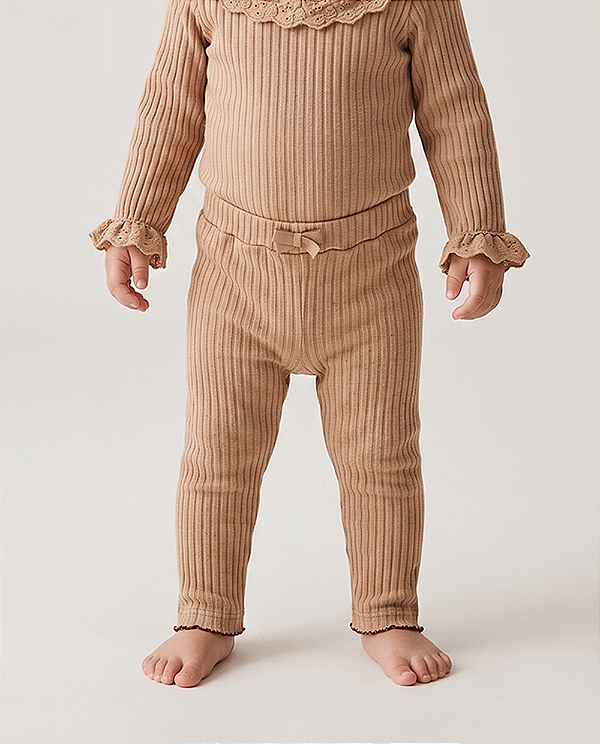 Calça baby natura Caramelo