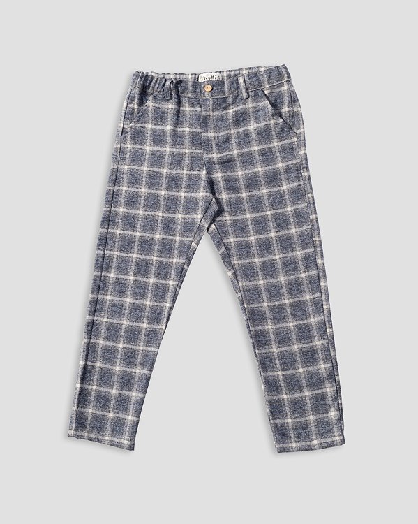 Calça orvalho xadrez Xadrez cinza