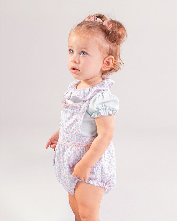 Body gola frufru Azul