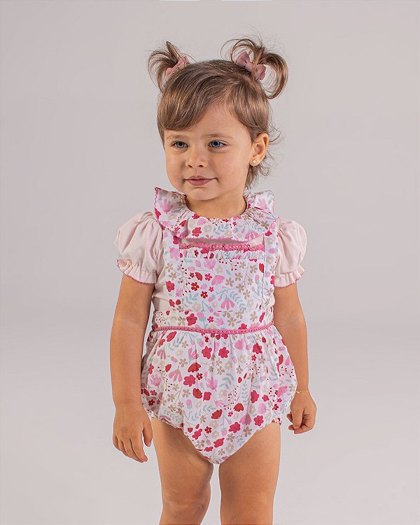 Body gola frufru Rosê