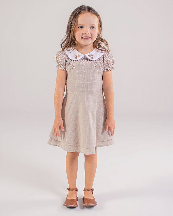 Salopete poá Marrom