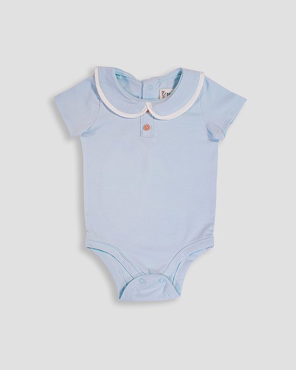 Body semear manga curta Azul