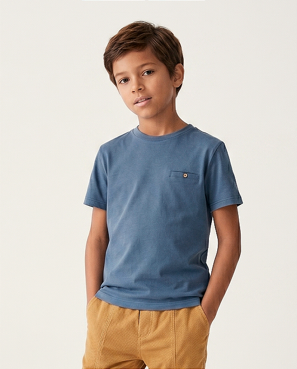 Camiseta neutra Azul