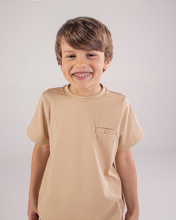 Camiseta neutra Areia