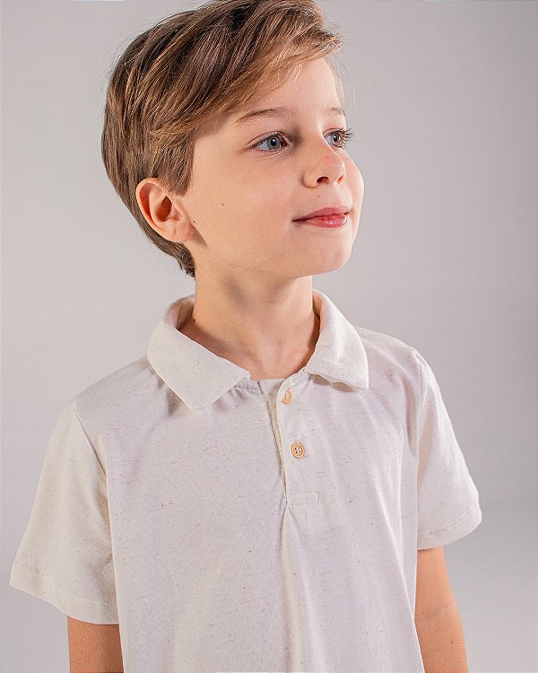 Camiseta gola polo Natural