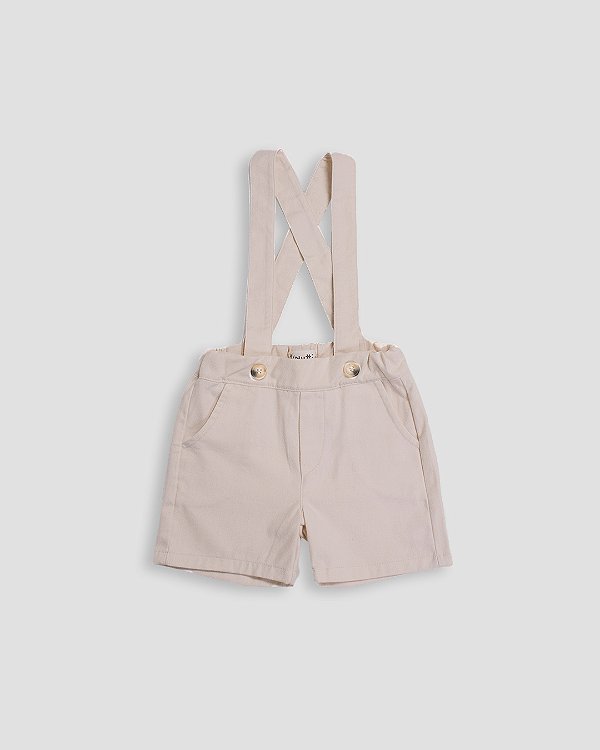 Bermuda suspensório orvalho Cru