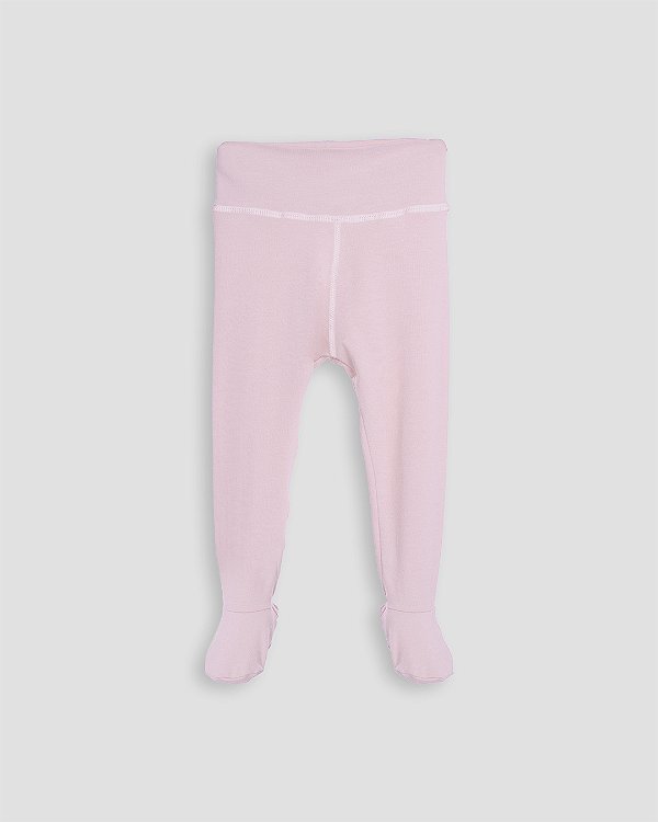 Calça comfort com pé Rosa bebê