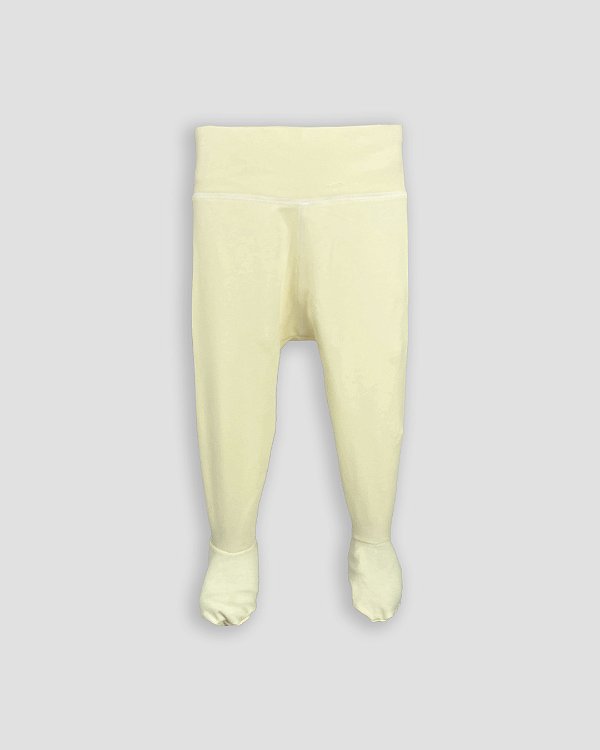 Calça comfort com pé Amarelo