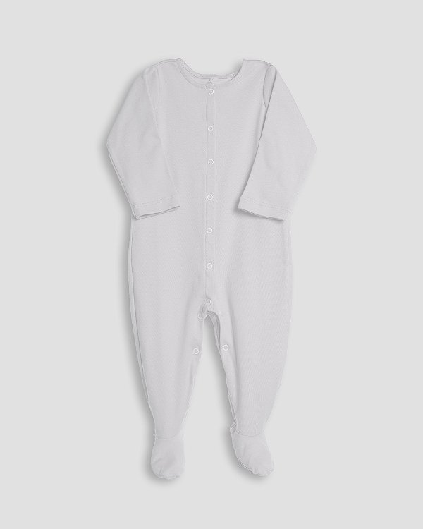 Macacão basic com pé Off-white