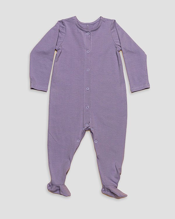 Macacão basic com pé Lilás