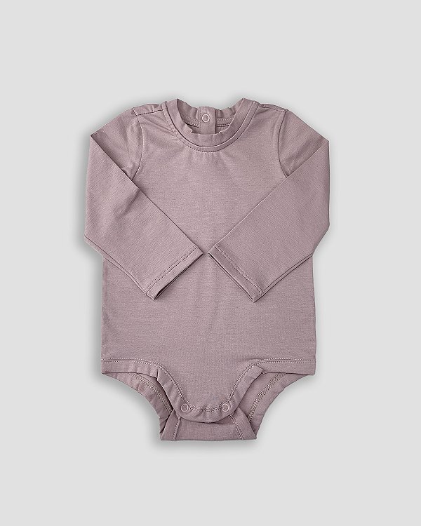 Body básico manga longa Rosê