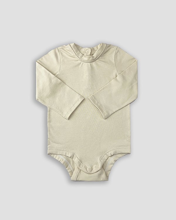 Body básico manga longa Areia