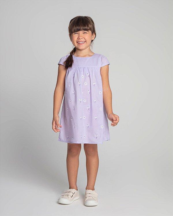 Vestido daisy Lilás