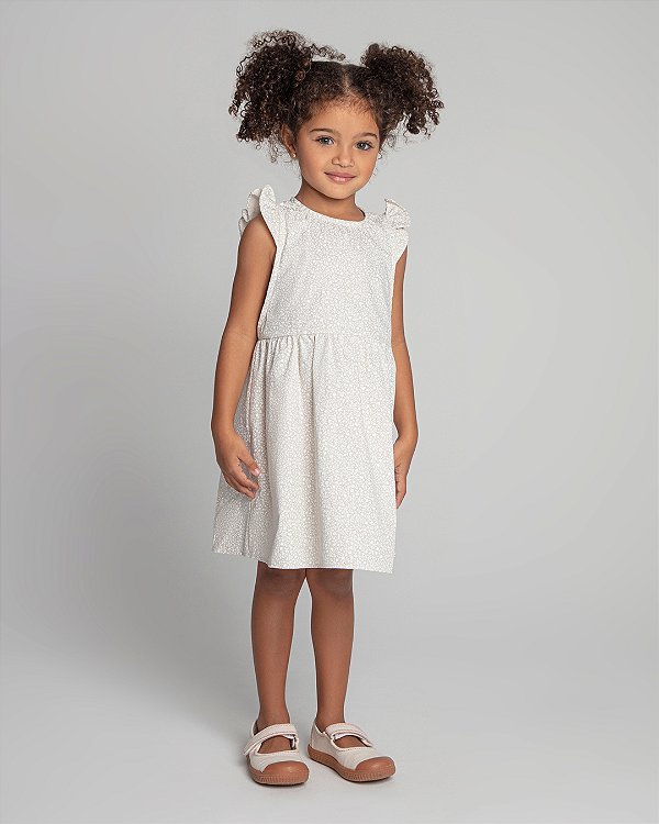 Vestido laranja lima Floral baunilha