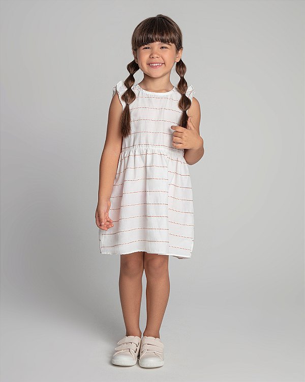 Vestido laranja lima Off white + vermelho