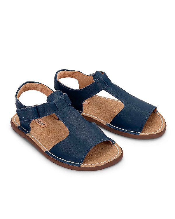 Sapato Carrossel couro Marinho