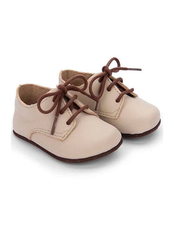 Sapato balao couro Areia