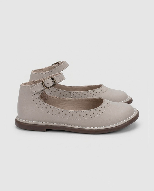 Sapato Patinete couro Areia