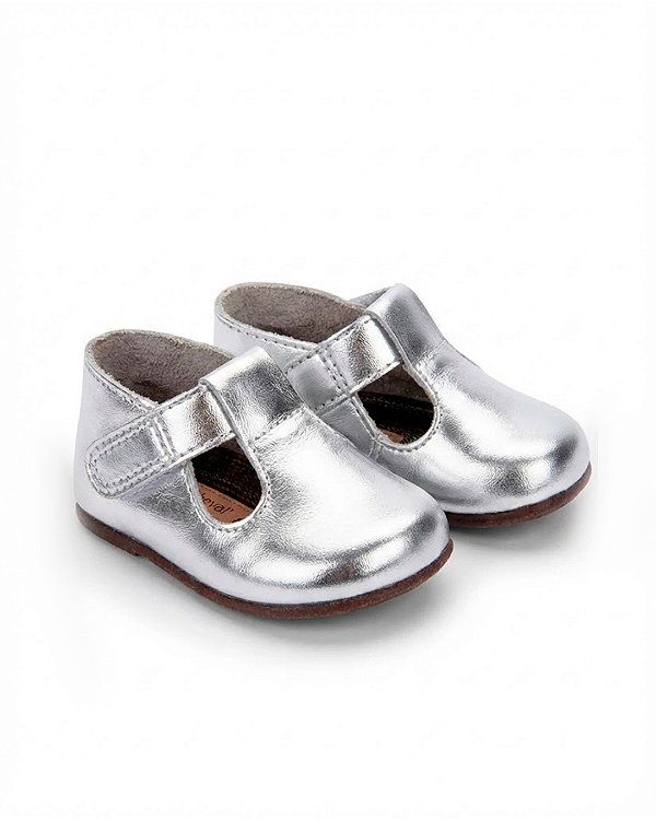 Sapato Chocalho couro Prata