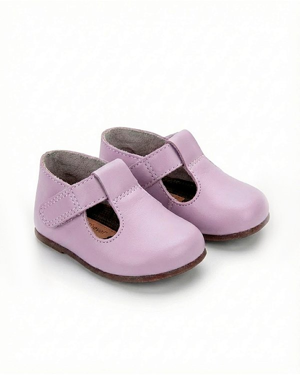 Sapato chocalho couro Lilac