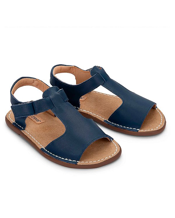 Sapato Carrossel couro Marinho