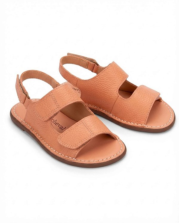 Sapato Taco couro Pêssego