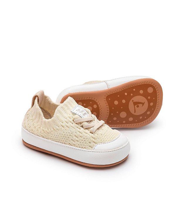 Sapato easy Areia knit/white