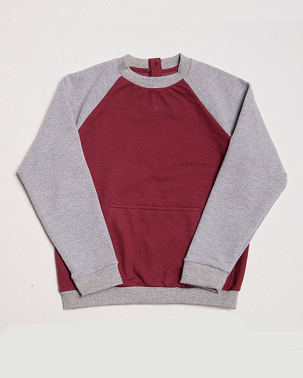 Moletom brincar Cinza