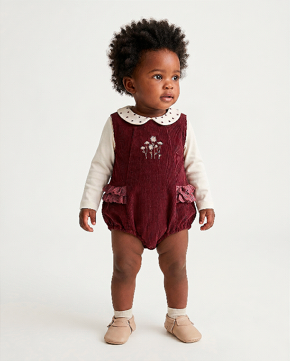 Romper babado Cramberry