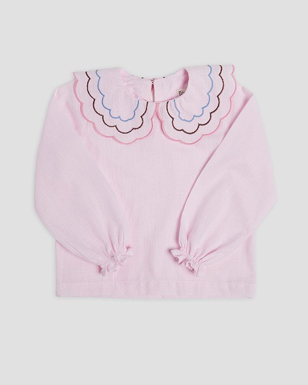 Blusa picnic Rosa bebê