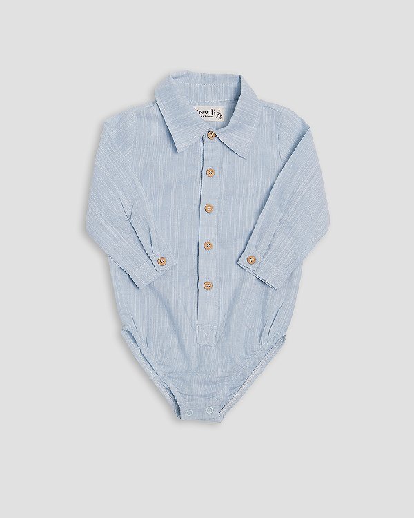 Body camisa Azul claro