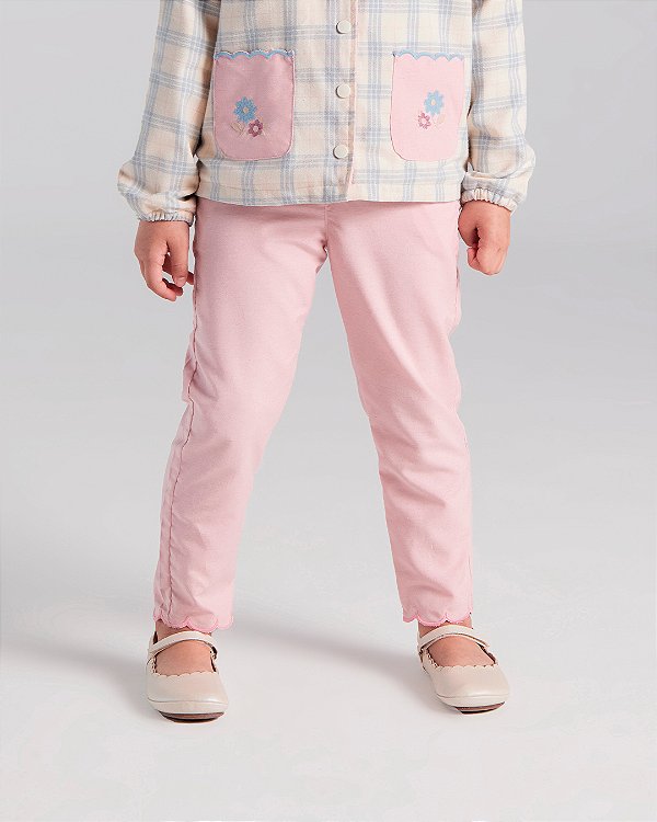 Calça colorir Rosa cha