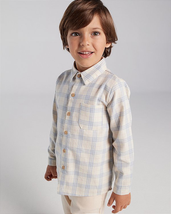 Camisa madeira Xadrez rosa