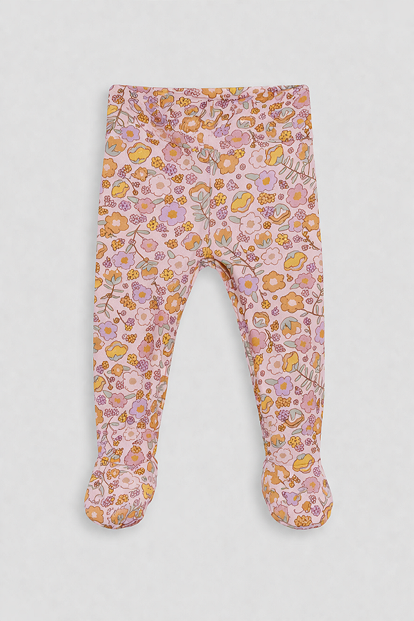 Calça comfort com pé estampada Encanto