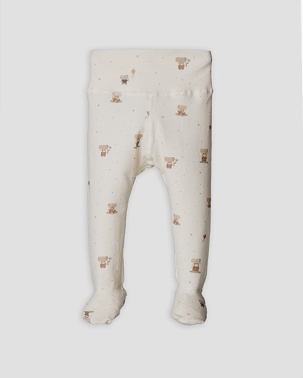 Calça comfort com pé estampada My little love